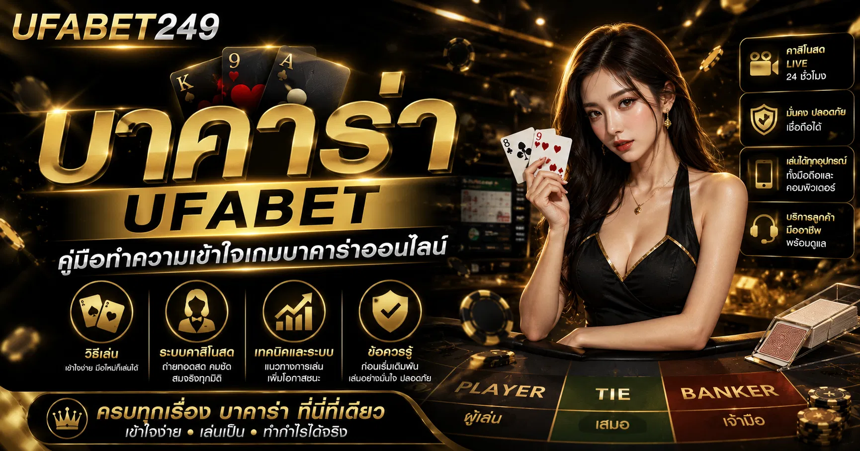 บาคาร่า UFABET คู่มือทำความเข้าใจเกมบาคาร่าออนไลน์