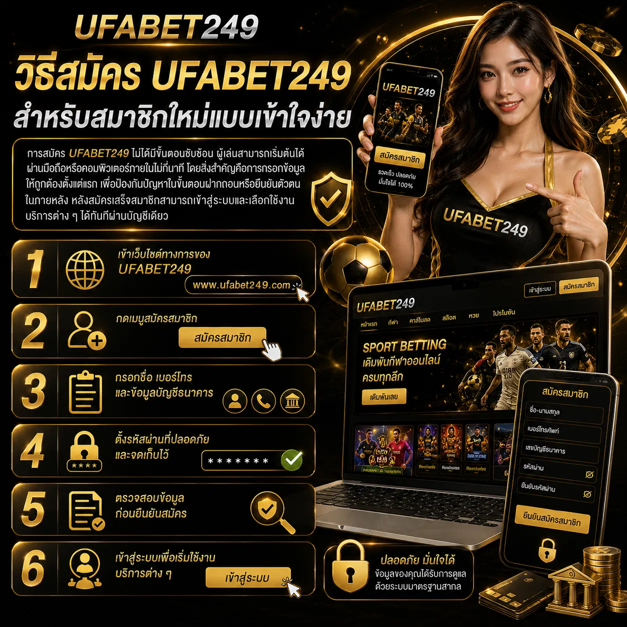 วิธีสมัคร UFABET249 สำหรับสมาชิกใหม่แบบเข้าใจง่าย